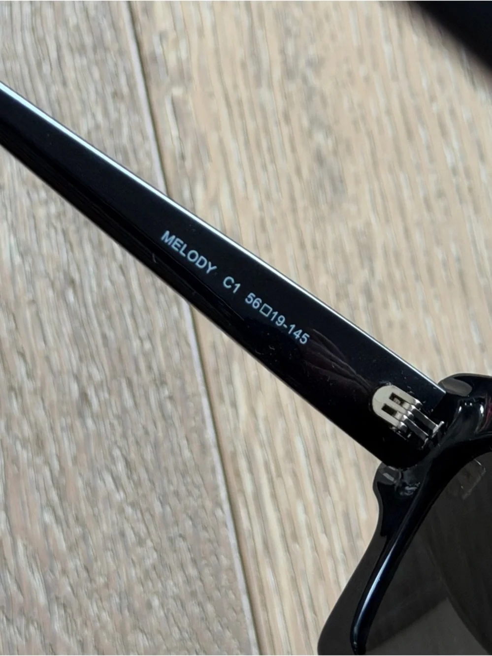 SOJOS x Oceanus Melody Black Sunglasses